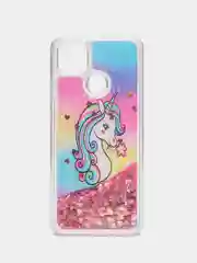 Коралловый чехол Xiaomi Redmi 9C, Redmi 9C NFC, Redmi 10A, Редми 9С переливающийся жидкий с блестками
