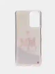 Бежевый чехол силиконовый Samsung Galaxy A23, Самсунг Галакси А23, жидкий, переливающийся
