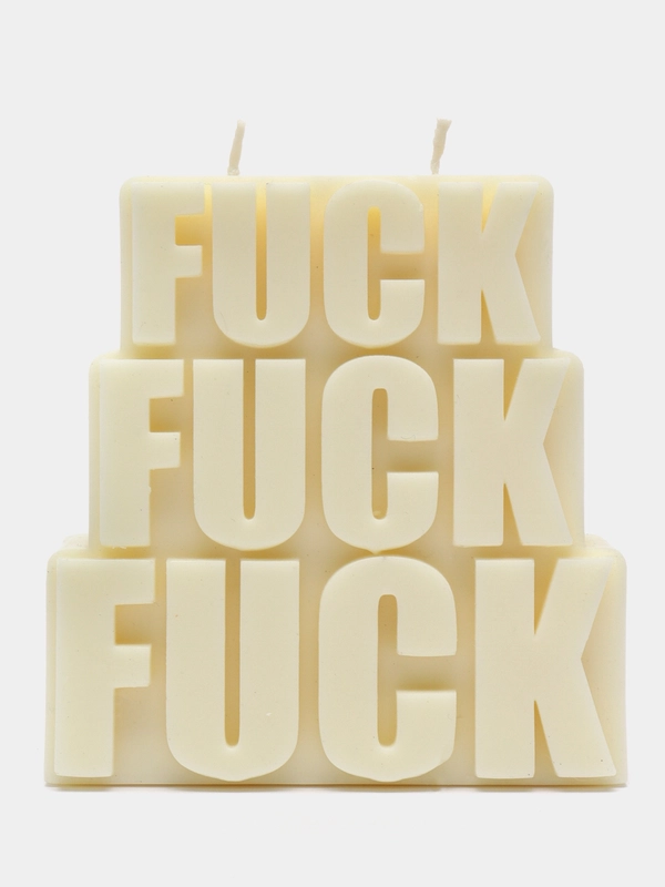 Свеча из воска "FUCK"