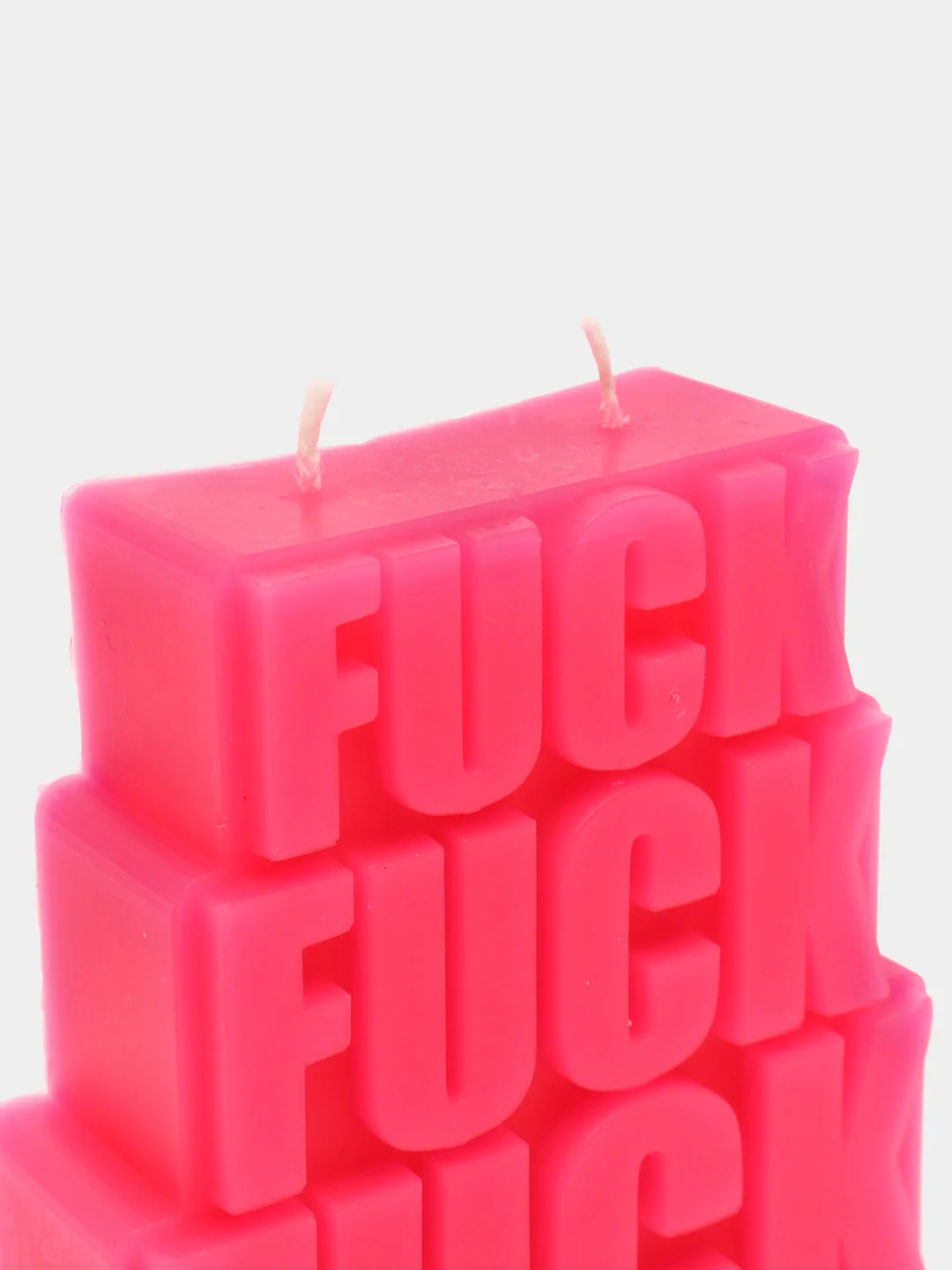 Вишнёвый свеча из воска "FUCK"
