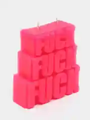 Вишнёвый свеча из воска "FUCK"