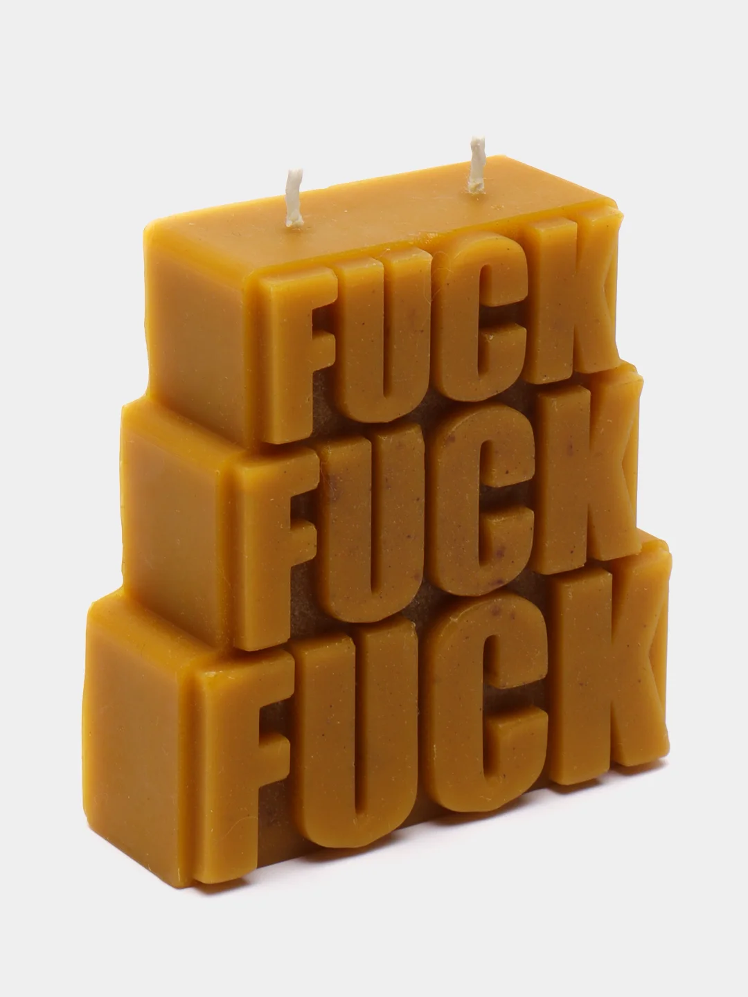 Бронзовый свеча из воска "FUCK"