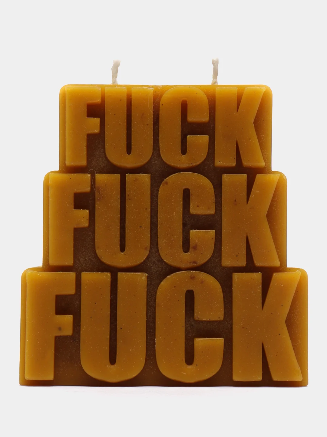 Бронзовый свеча из воска "FUCK"