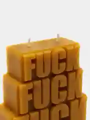 Бронзовый свеча из воска "FUCK"