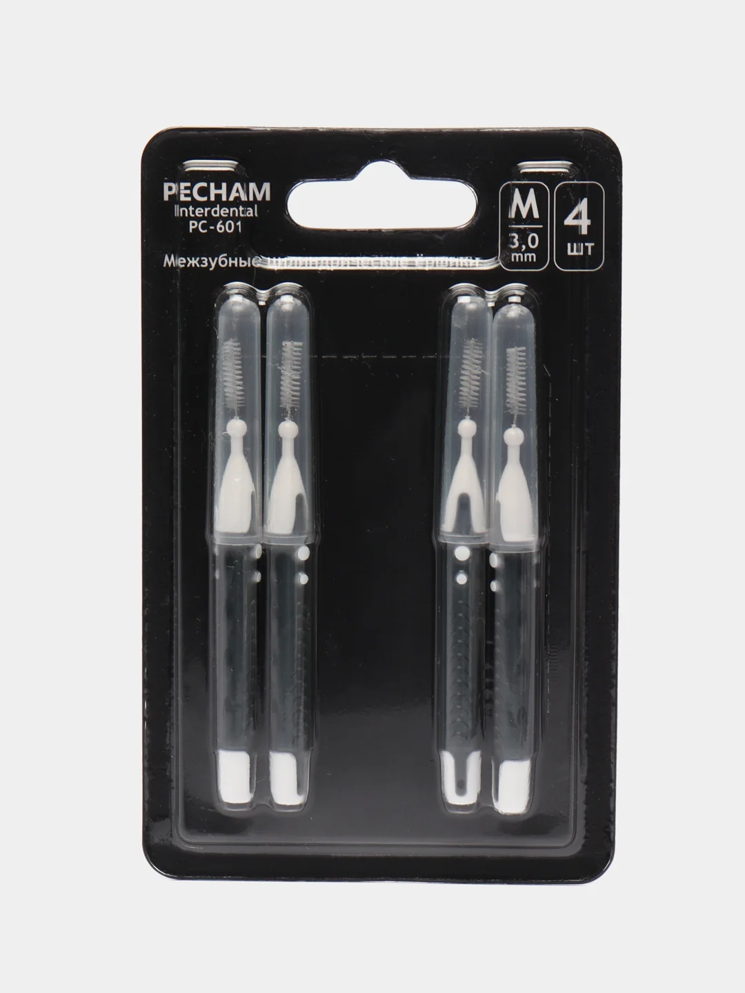 Межзубные цилиндрические ёршики PECHAM Interdental РС - 601, 4 штуки
