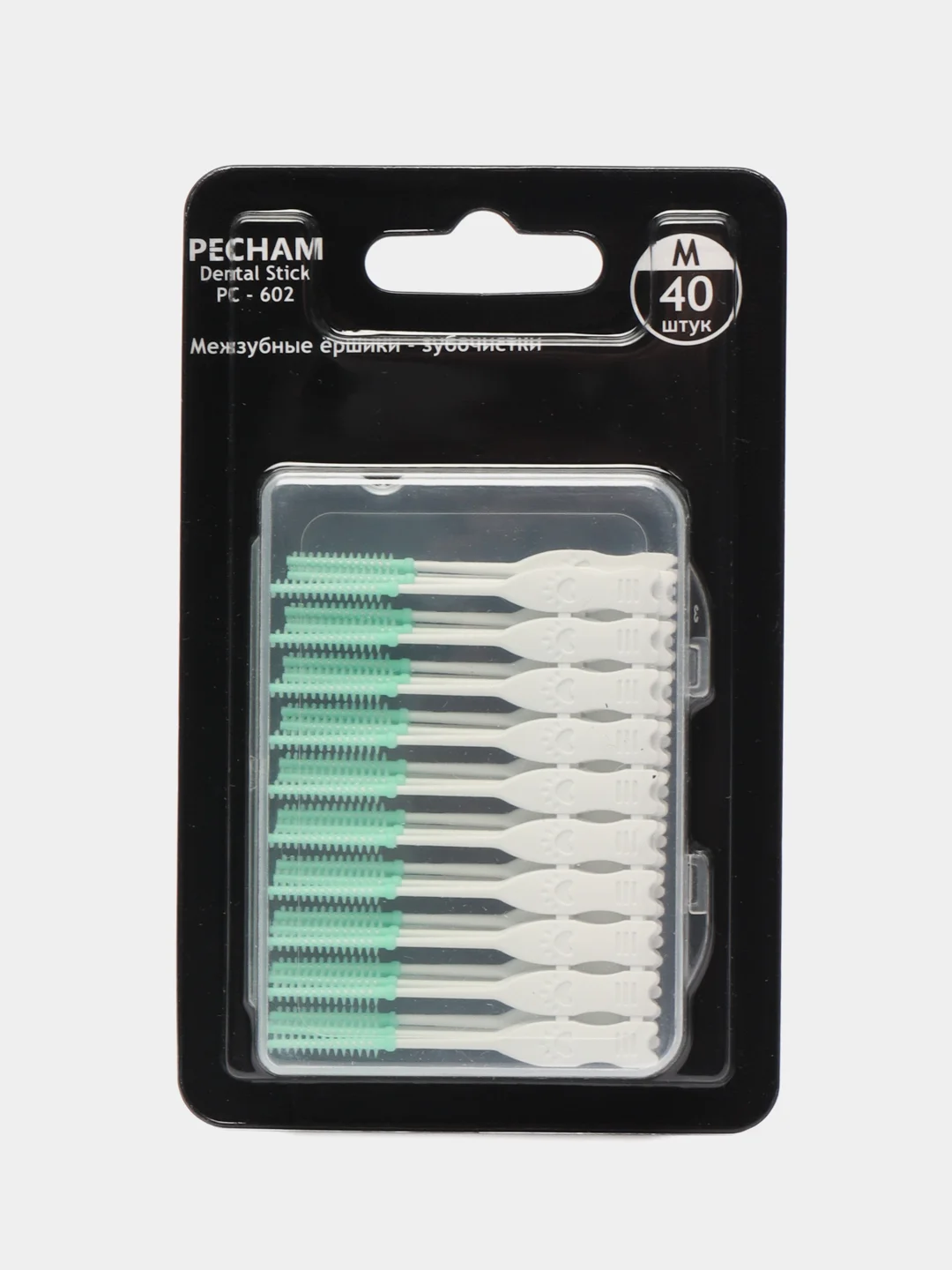 Межзубные ёршики-зубочистки PECHAM Dental Stick РС-602, 40 штук
