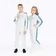Серебряный комбинезон детский флисовый Утенок
