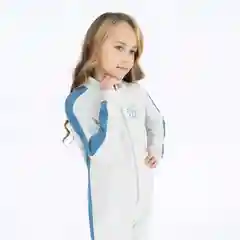 Серебряный комбинезон детский флисовый Утенок
