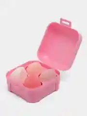 Розовый набор спонжей для макияжа