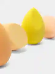 Желтый набор спонжей для макияжа