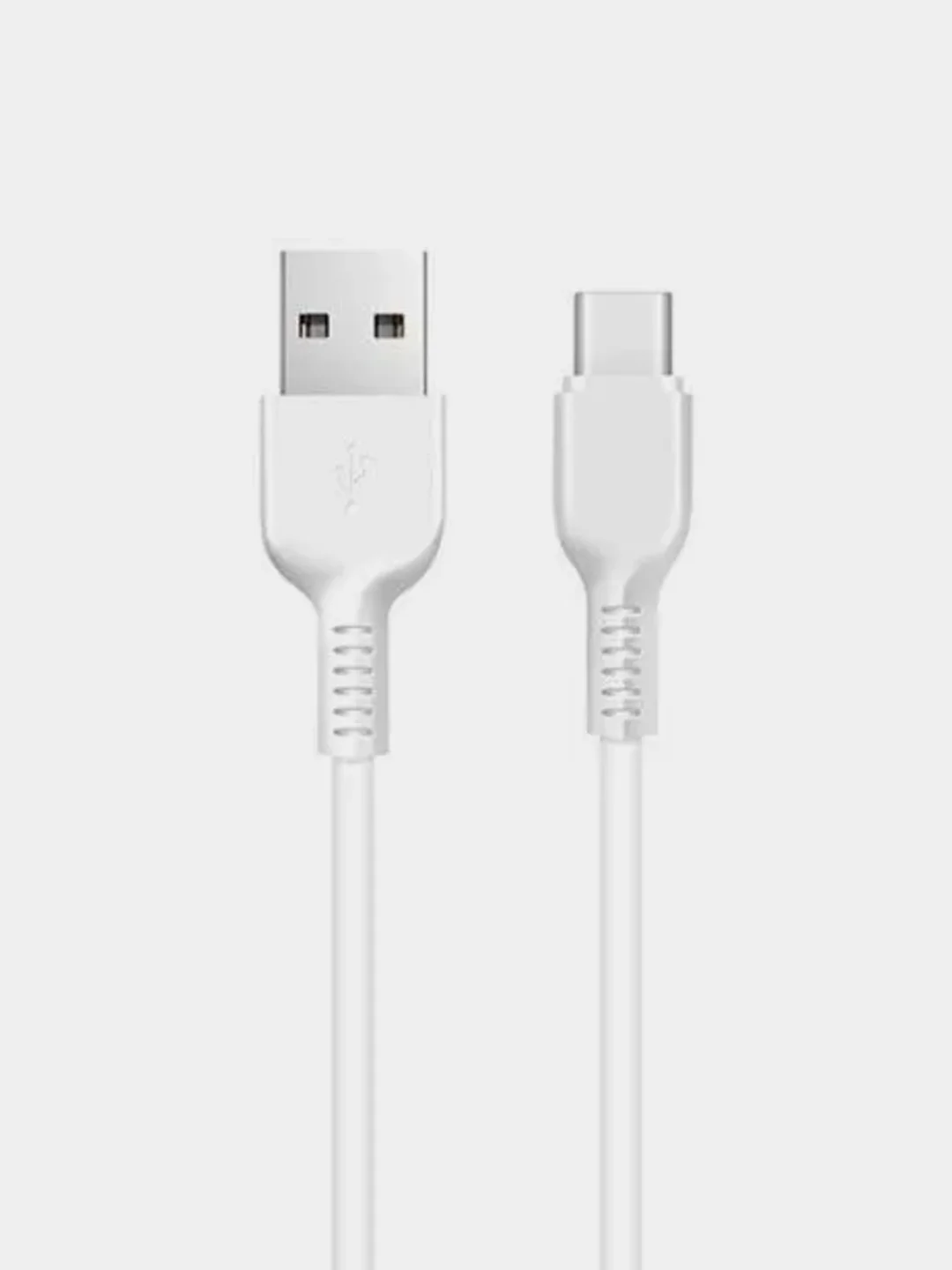 Белый кабель зарядный USB Type-C Hoco X20 Flash, 1 / 2 / 3 метра