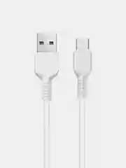 Белый кабель зарядный USB Type-C Hoco X20 Flash, 1 / 2 / 3 метра