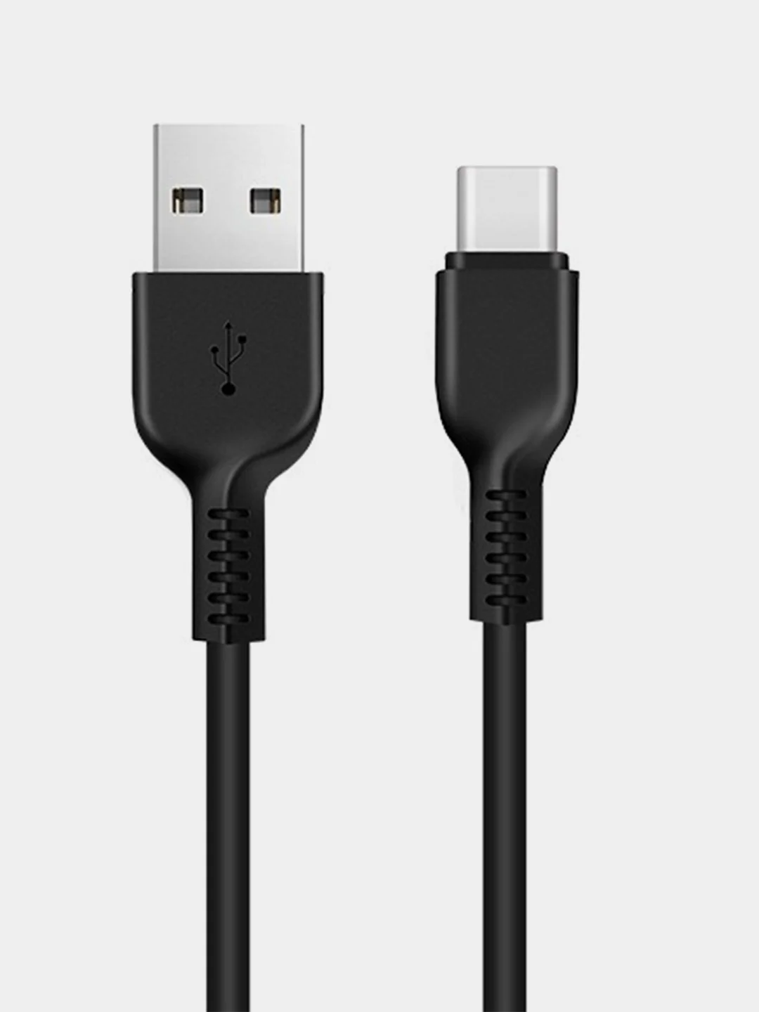 Белый кабель зарядный USB Type-C Hoco X20 Flash, 1 / 2 / 3 метра