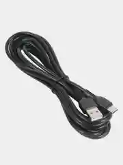 Черный кабель зарядный USB Type-C Hoco X20 Flash, 1 / 2 / 3 метра