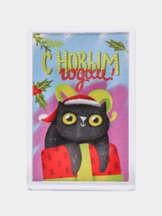Магнит новогодний "С новым годом!"