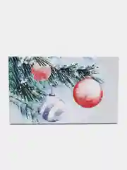 Серый металлик подарочная коробка- С новым годом!
