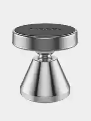 Серебряный держатель автомобильный для телефона Hoco CA46 Metal, магнитный