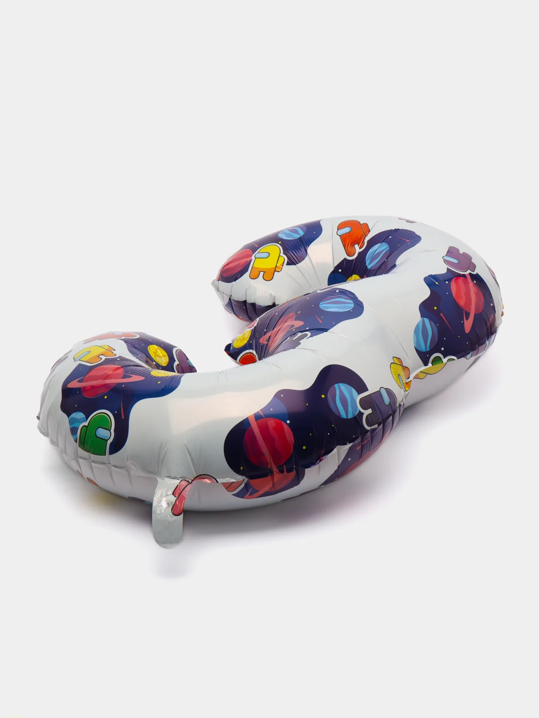 Бежевый цифра из фольги 0-9 "Космонавтики", 32" - 81 см