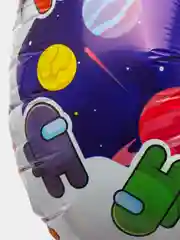 Белый цифра из фольги 0-9 "Космонавтики", 32" - 81 см
