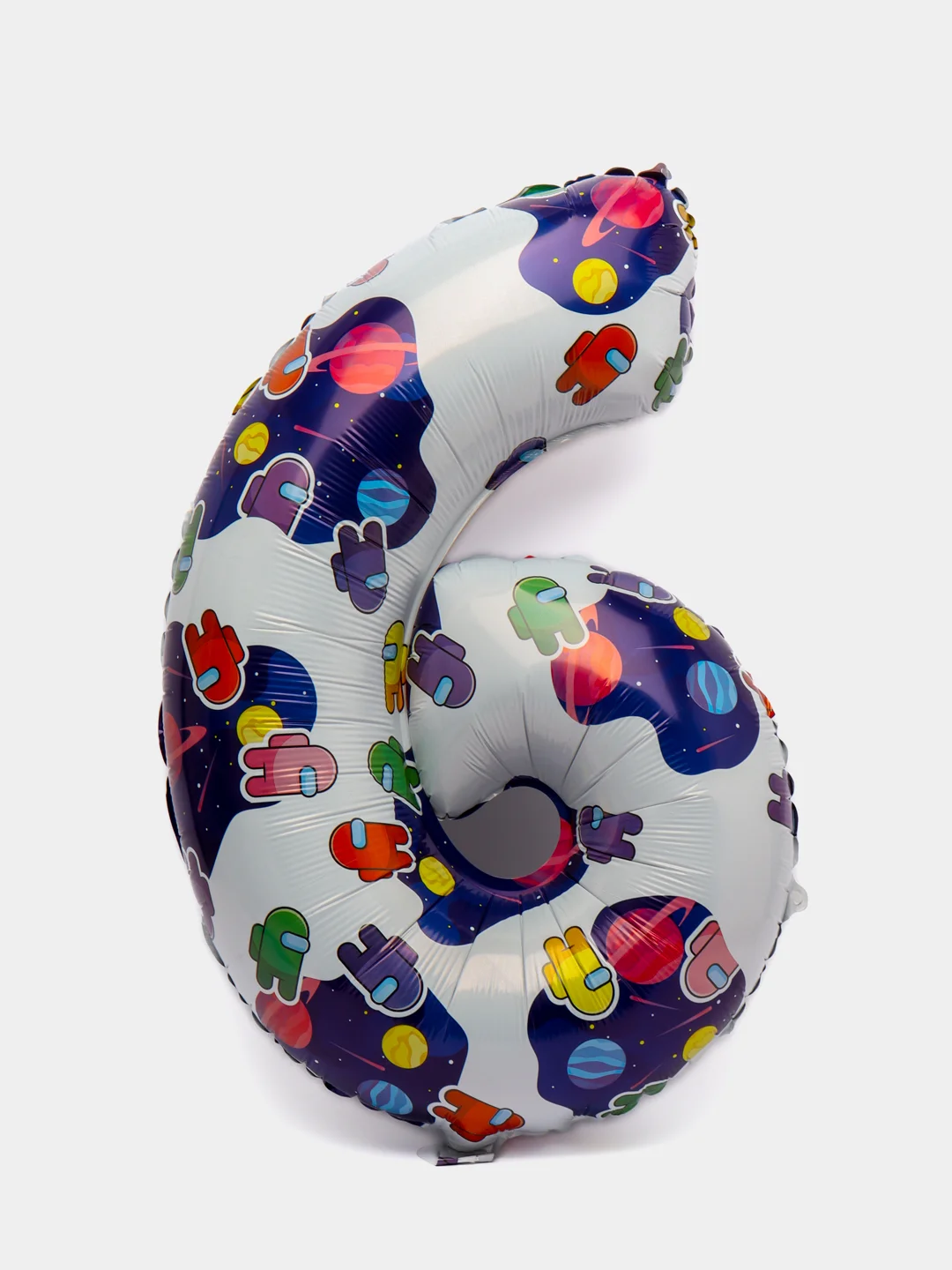 Бирюзовый цифра из фольги 0-9 "Космонавтики", 32" - 81 см
