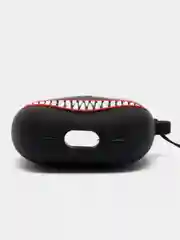 Коралловый чехол для беспроводных наушников AirPods (Аирподс) 1 / 2 / Pro, Pro 2 с карабином