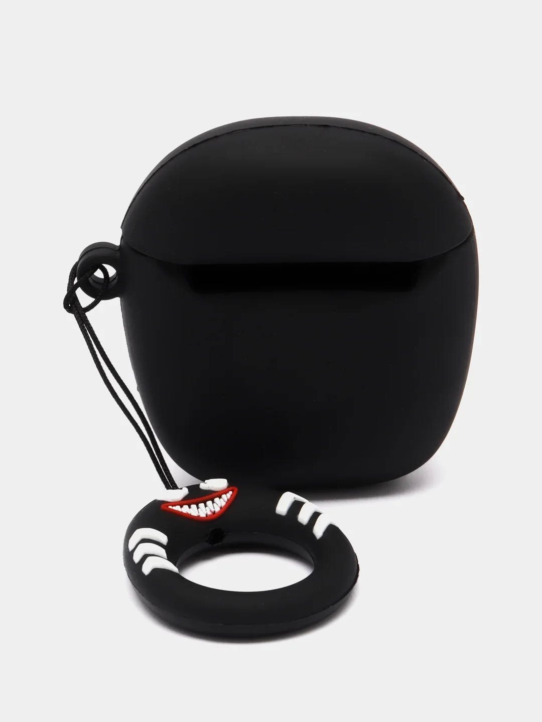 Коралловый чехол для беспроводных наушников AirPods (Аирподс) 1 / 2 / Pro, Pro 2 с карабином