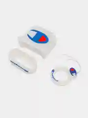 Молочный чехол для беспроводных наушников AirPods (Аирподс) 1 / 2 / Pro, Pro 2 с карабином