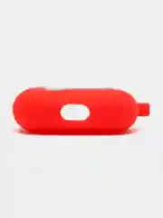 Небесно-голубой чехол для беспроводных наушников AirPods (Аирподс) 1 / 2 / Pro, Pro 2 с карабином