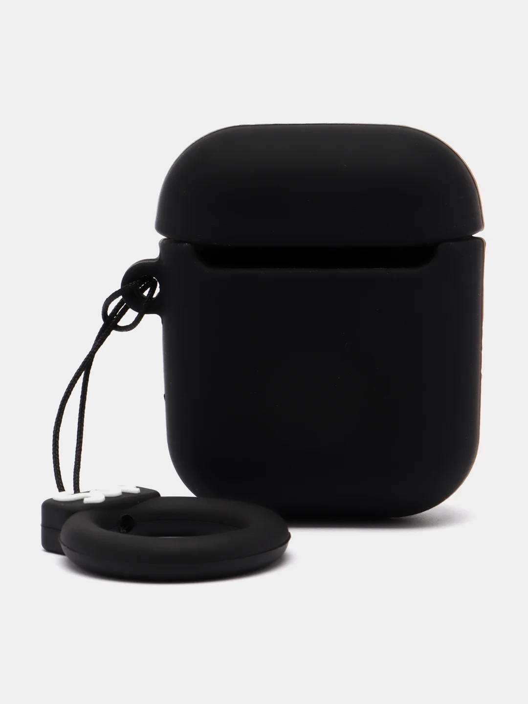 Оливковый чехол для беспроводных наушников AirPods (Аирподс) 1 / 2 / Pro, Pro 2 с карабином