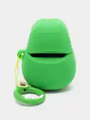 Коралловый чехол для беспроводных наушников AirPods (Аирподс) 1 / 2 / Pro, Pro 2 с карабином
