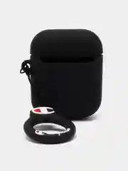 Молочный чехол для беспроводных наушников AirPods (Аирподс) 1 / 2 / Pro, Pro 2 с карабином
