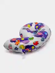 Вишнёвый цифра из фольги 0-9 "Космонавтики", 32" - 81 см