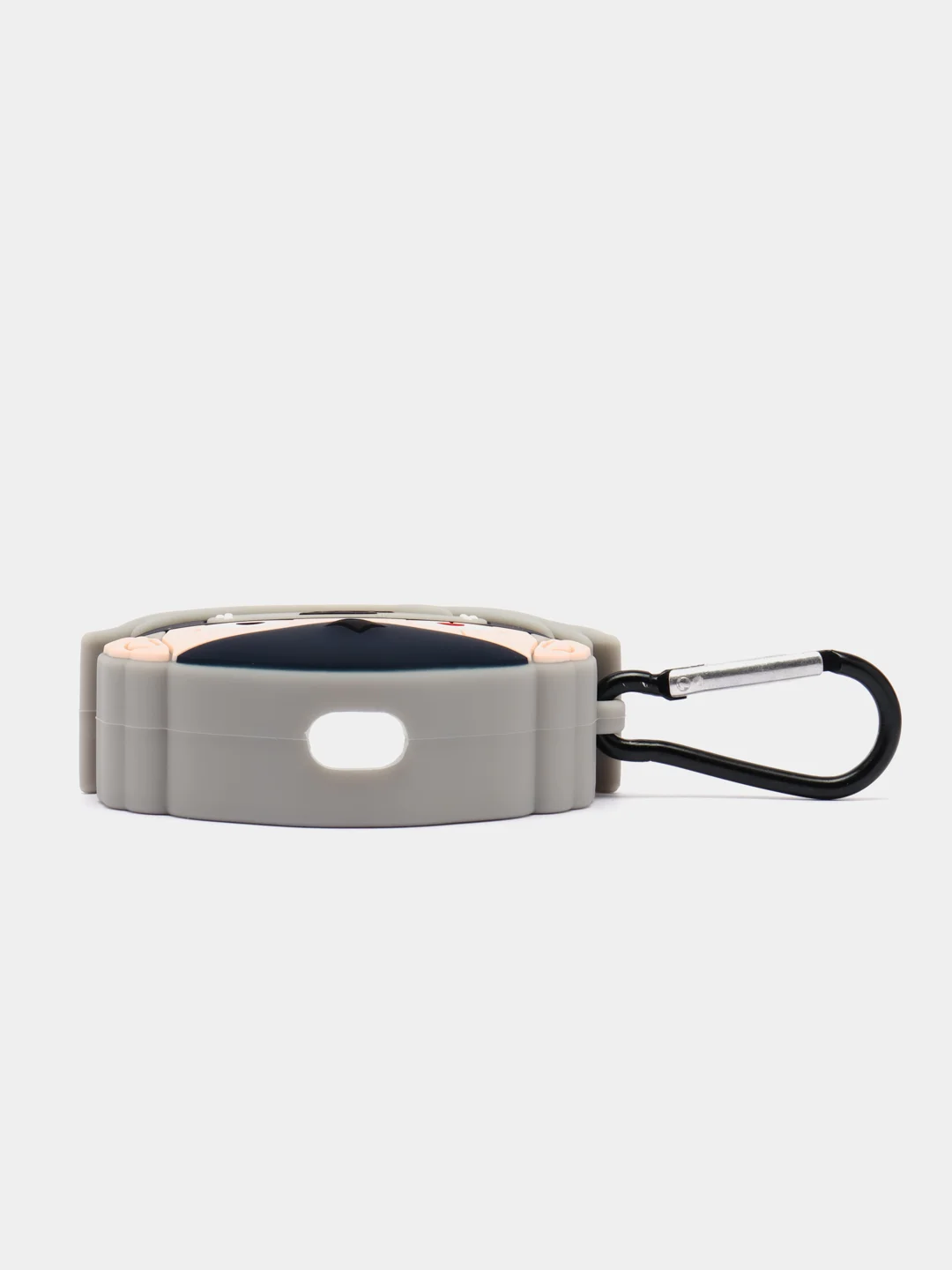 Коралловый чехол для беспроводных наушников AirPods (Аирподс) 1 / 2 / Pro, Pro 2 с карабином