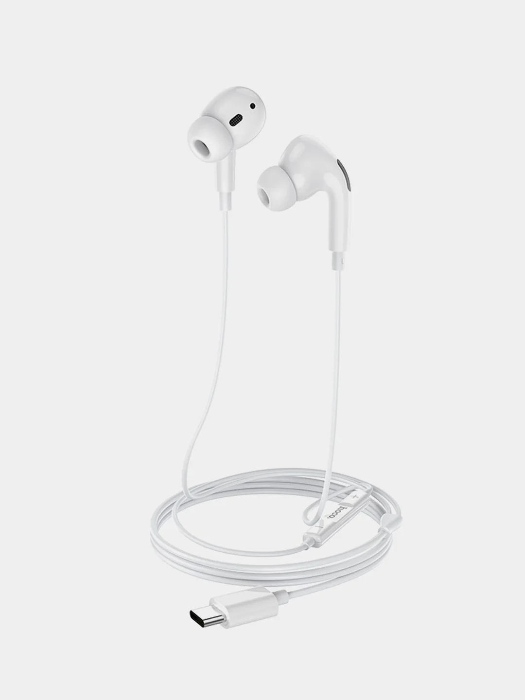 Белый проводные наушники с микрофоном Hoco M1 Pro Original Type-C, белые