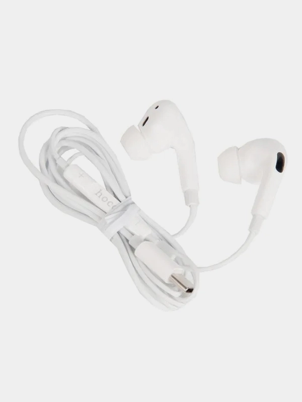 Проводные наушники с микрофоном Hoco M1 Pro Original Type-C, белые
