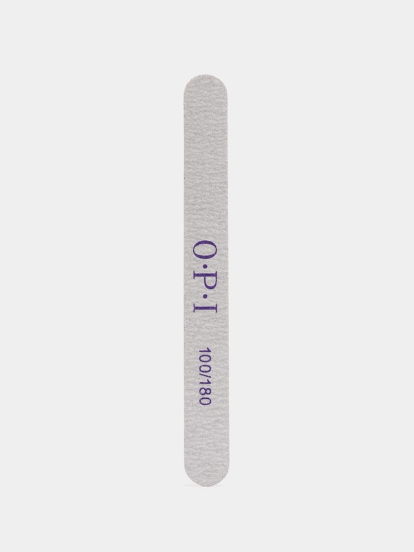 Пилка для ногтей OPI 100/180, прямая, 18 см