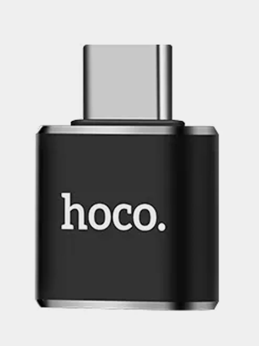 Черный переходник Hoco UA5 Type-C USB, черный