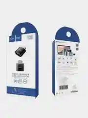 Черный переходник Hoco UA5 Type-C USB, черный