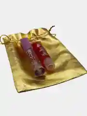 Зеленый блеск для губ  с глиттером и масло для губ