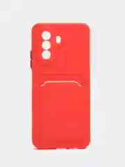 Красный чехол HUAWEI NOVA Y71 / NOVA Y70 с защитой камеры, карман для пластиковой карты