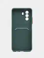 Тёмно-зелёный чехол HUAWEI NOVA Y71 / NOVA Y70 с защитой камеры, карман для пластиковой карты