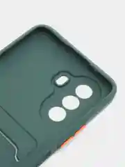 Тёмно-зелёный чехол HUAWEI NOVA Y71 / NOVA Y70 с защитой камеры, карман для пластиковой карты