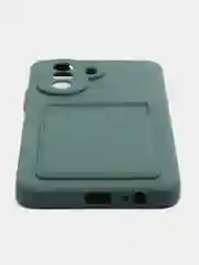 Тёмно-зелёный чехол HUAWEI NOVA Y71 / NOVA Y70 с защитой камеры, карман для пластиковой карты