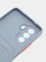Серый чехол HUAWEI NOVA Y71 / NOVA Y70 с защитой камеры, карман для пластиковой карты
