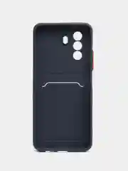 Темно-синий чехол HUAWEI NOVA Y71 / NOVA Y70 с защитой камеры, карман для пластиковой карты