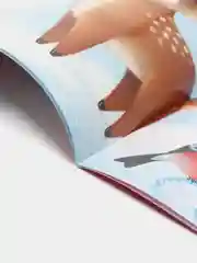 Голубой книга книжка детская новогодняя, аппликации, вырезалки, стихи, поделки к Новому году