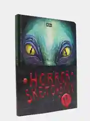 Бежевый блокнот для зарисовок MyArt "Horror: Вампир, Зомби, Оборотень, Рептилоид"