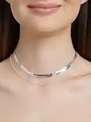 Серебряный цепочка-чокер на шею