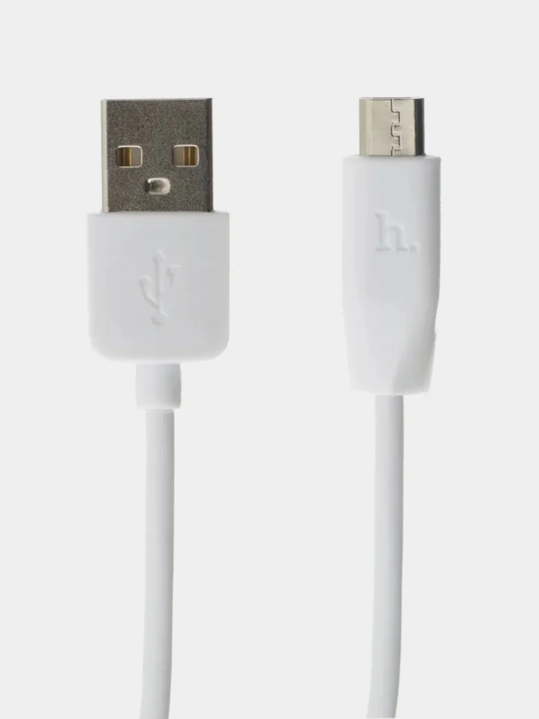 Белый кабель зарядный USB Micro-USB Hoco X1 2.1A, 2 метра, белый