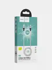 Черный кабель зарядный USB Type-C Hoco X50 Excellent 3.0A, 1 метр
